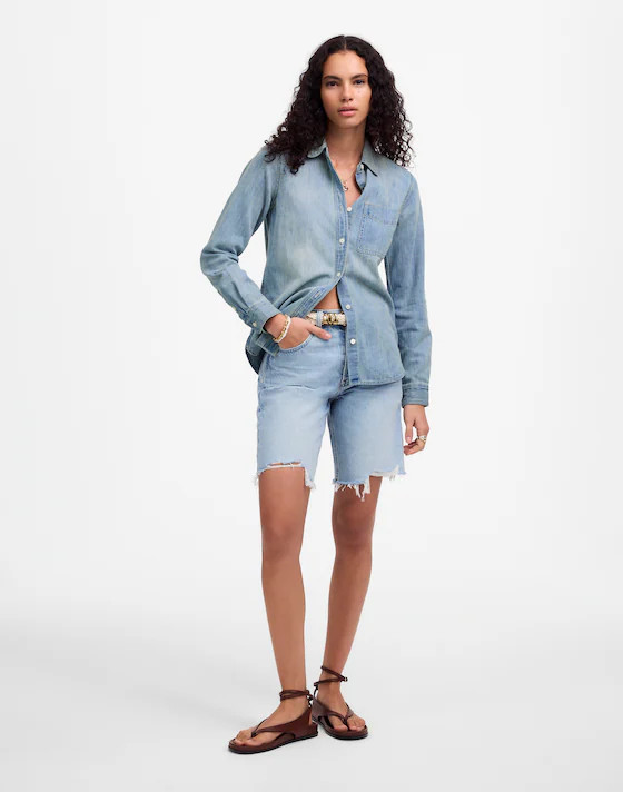 Shrunken Denim Shirt in Kelleyville Wash | Madewell | Madewell
