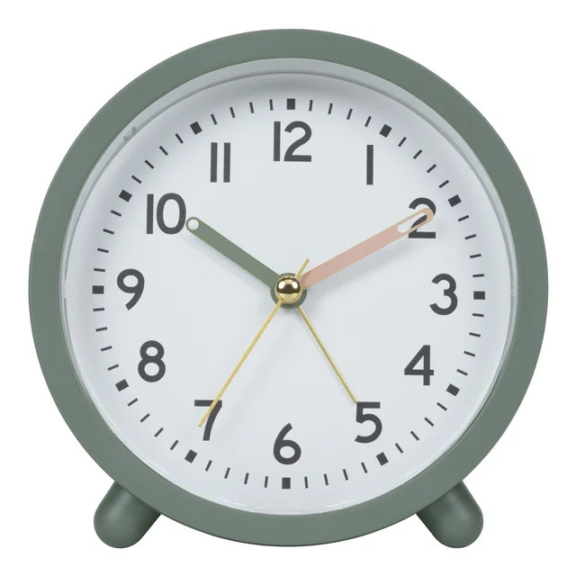 MainStays Green Mini Analog Alarm Clock | Walmart (US)