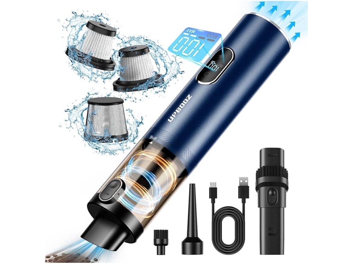 This powerful handheld vacuum is a game changer! 💨 Perfect for cars, couches & tight spots — plus it’s washable and cordless! Grab it now from my Amazon storefront 🧼✨