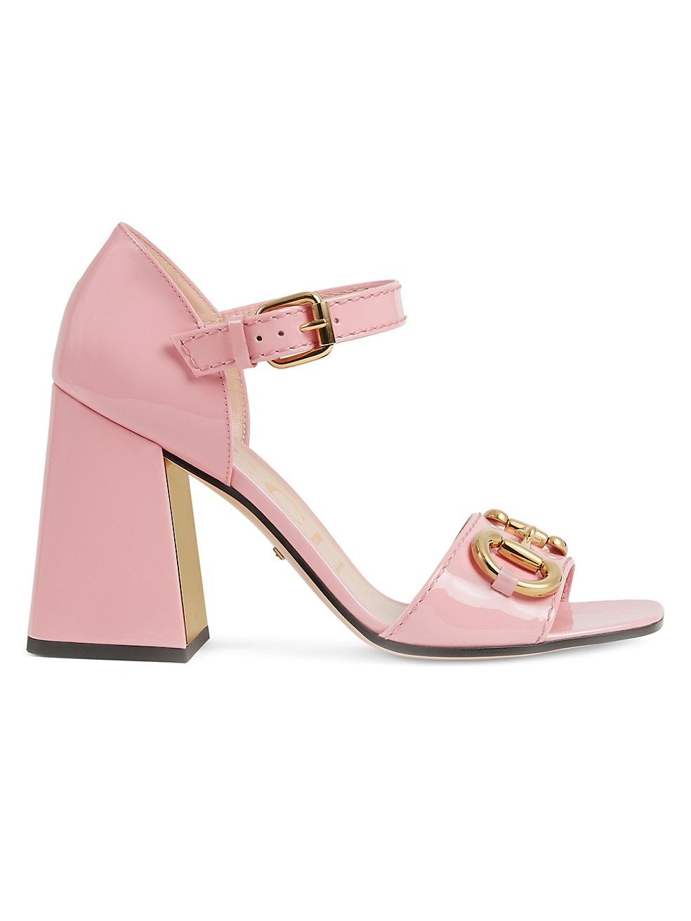 Gucci Baby Buckle Horsebit Ankle-Strap Sandals | Saks Fifth Avenue