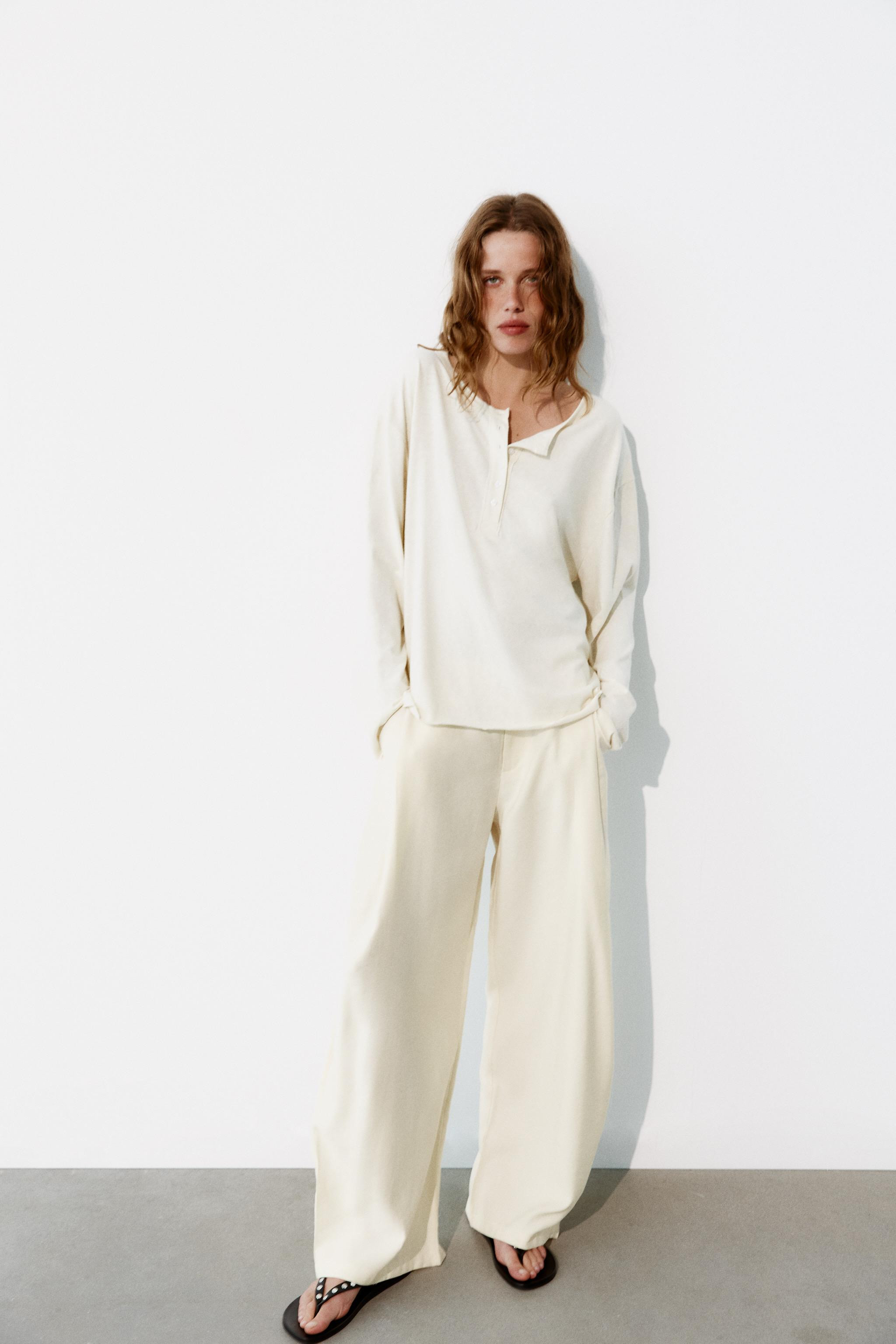 FLOWING PLEATED TROUSERS | Zara UK