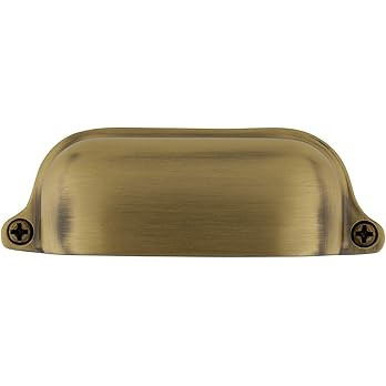Nostalgic Warehouse 761752 Cup Pull Farm Large in Antique Brass Cabinet Hardware | Amazon (US)