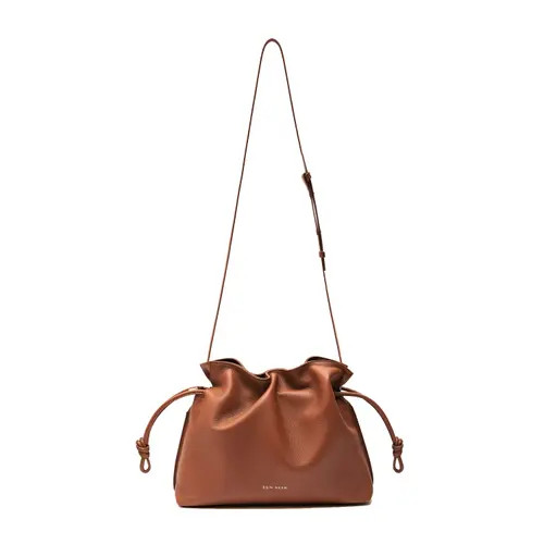 Esin Akan 3-in-1 Midi Emma Leather Crossbody Bag in Nutshell at Nordstrom | Nordstrom