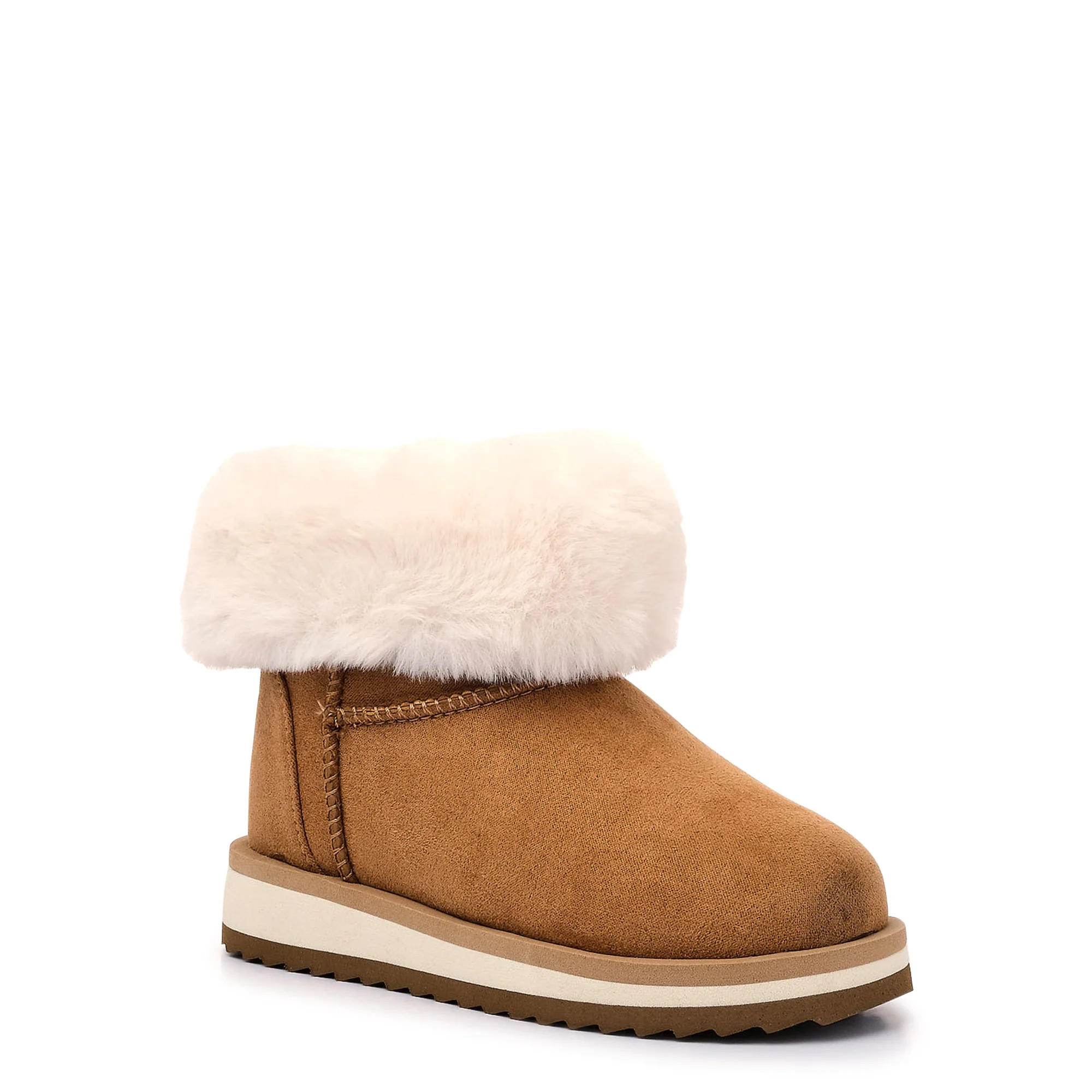 Wonder Nation Toddler Girls Faux Shearling Boots, Sizes 7-12 | Walmart (US)