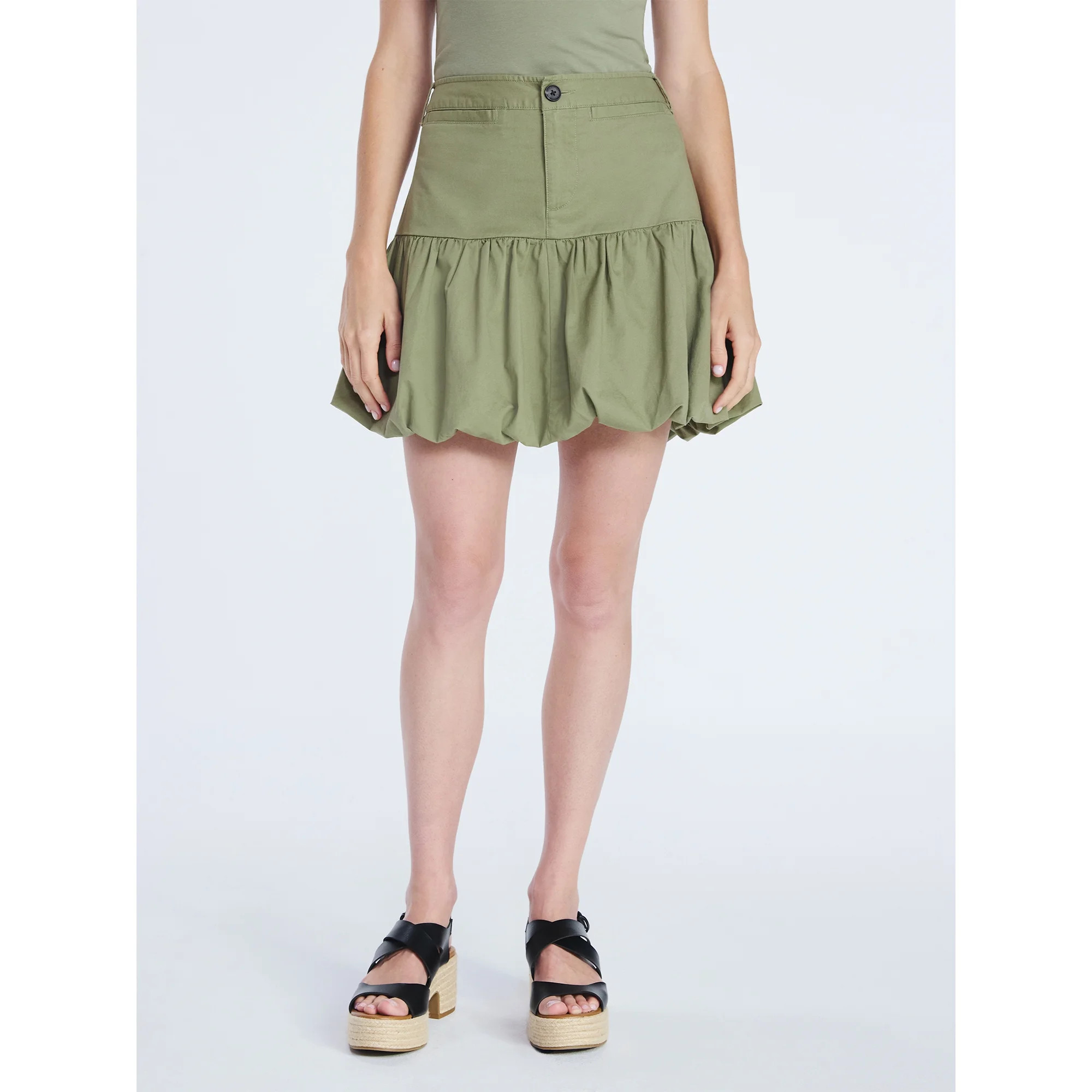 Free Assembly Women's Bubble Hem Mini Skirt, Sizes XS- XXL | Walmart (US)