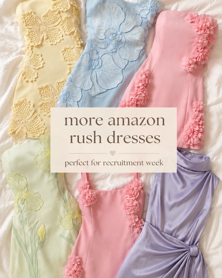 More rush dresses because one video simply wasn’t enough! 🤍✨ If you’re rushing this fall, consider this your reminder to start shopping early because the best dresses always sell out first. These Amazon finds are perfect for recruitment and are giving expensive, feminine, and effortlessly put together without the crazy price tag. Whether you’re looking for something for sisterhood round, preference round, or just want more options to choose from, I’ve got you covered. I know rush outfit shopping can feel overwhelming, so I’m sharing all of my favorite affordable finds to make it a little easier. Save this for later, send it to your future roommate or rush bestie, and let me know which dress is your favorite because I seriously wish I could wear them all! 🤍🫶

#amazonfinds #rushdresses #sororityrush #amazonfashion #rushoutfits

#LTKgrwm #LTKootd #LTKSaleAlert