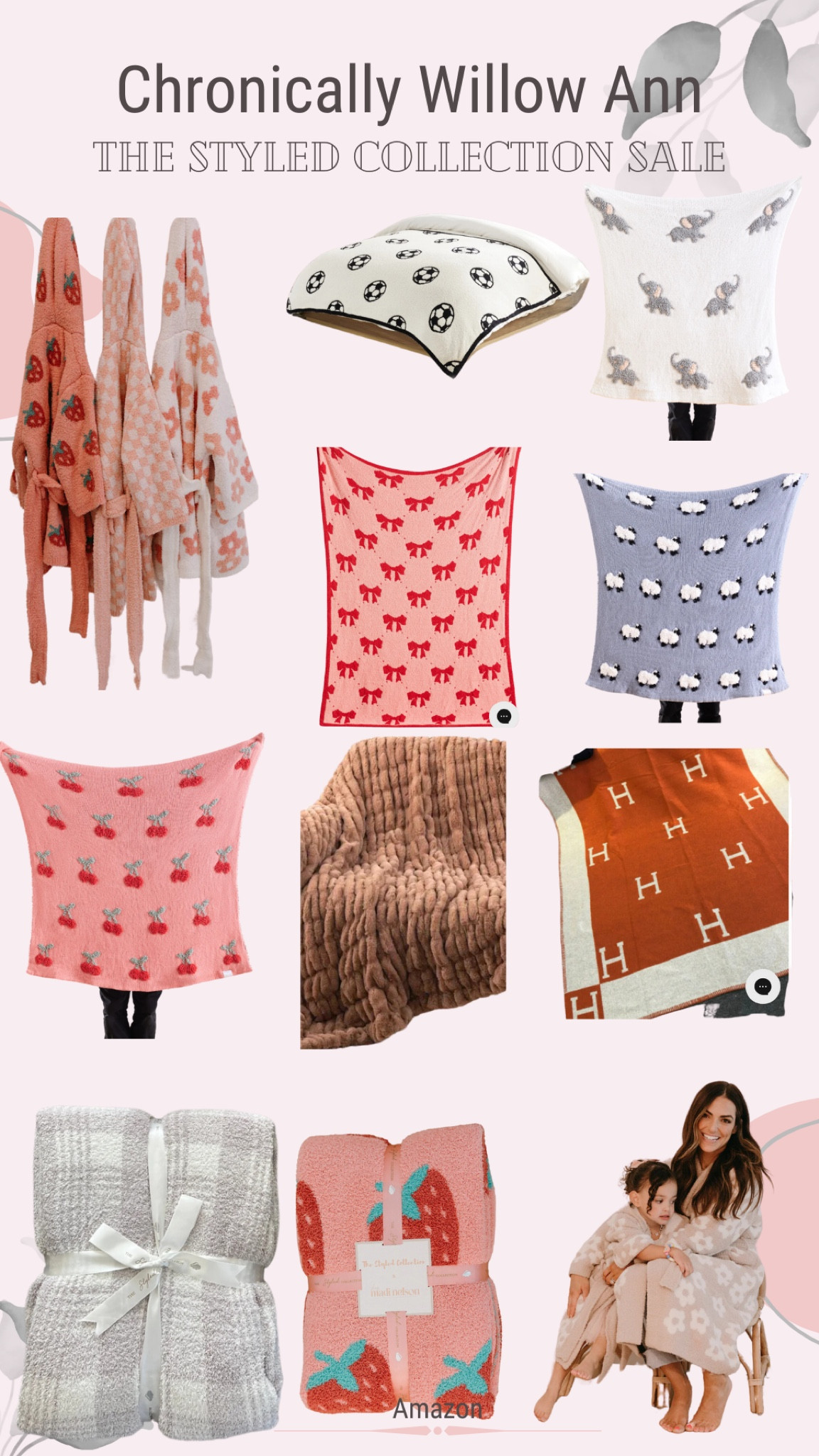 The coziest blankets in the most precious patterns perfect for any loved ones. Baby blankets, baby robes, kids blankets, kids robes, matching mommy & me robes, cozy blankets, bridal party gifts, birthday gifts 

#LTKfindsunder100 #LTKSpringSale #LTKhome