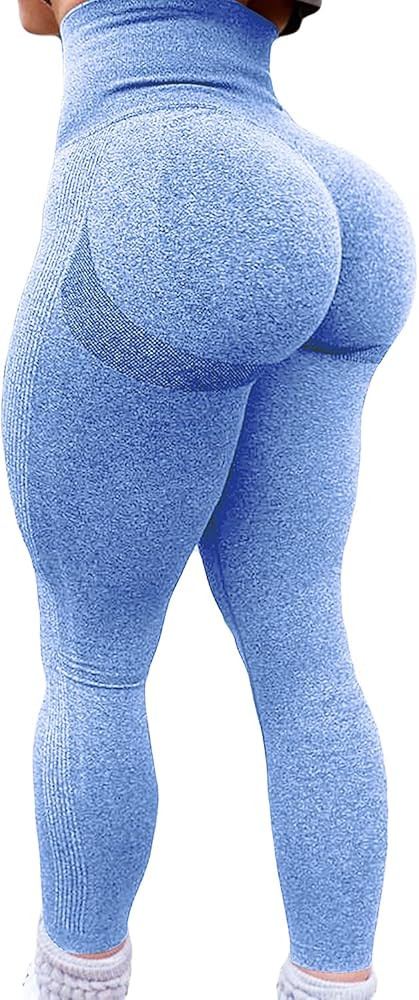 KIWI RATA High Waist Butt Lift Seamless Leggings for Women Peach Booty Workout Gym Active Pants T... | Amazon (US)