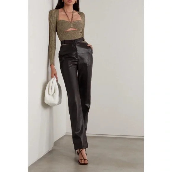 NEW Jonathan Simkhai Amelia Faux Leather Cutout Pants | Poshmark