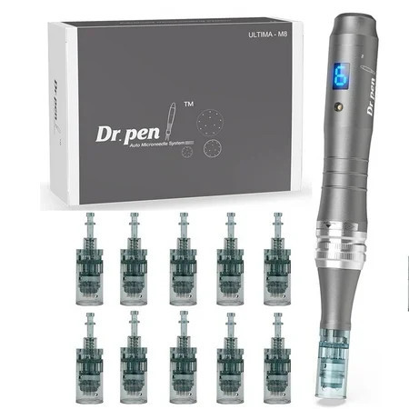 Dr.-Pen Electric M8 Dermapen Pen Wireless Tool Auto Pen Care Tool Derma with Skin Care 7x16pin 5x36pin Cartridges | Walmart (US)