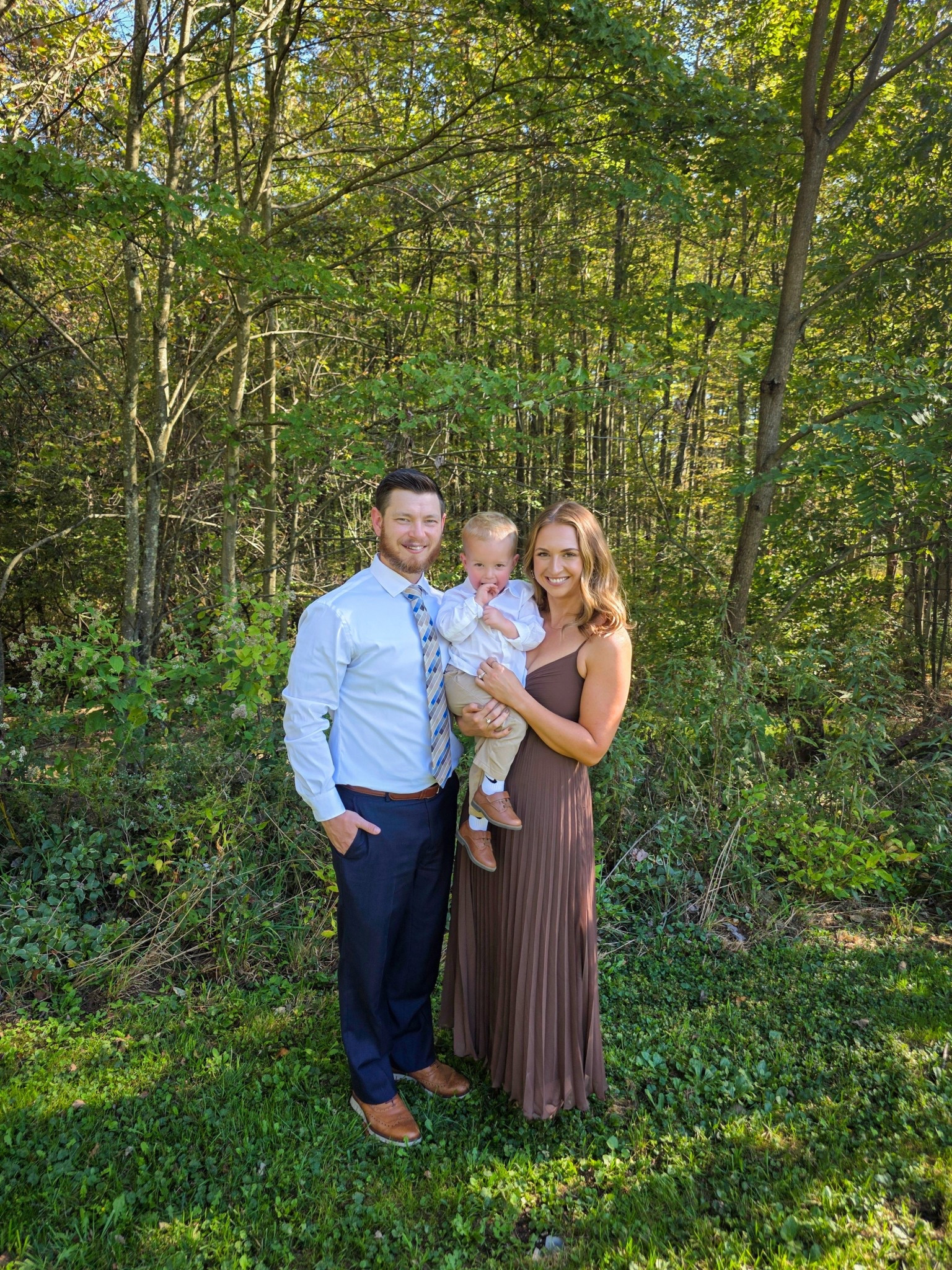 Fall weddings with my boys 🤎 

Wearing small in Abercrombie dress no alterations needed I'm 5'4", 34C, 137 lbs

Linking sons attire as well! 

#LTKKids #LTKFamily #LTKWedding