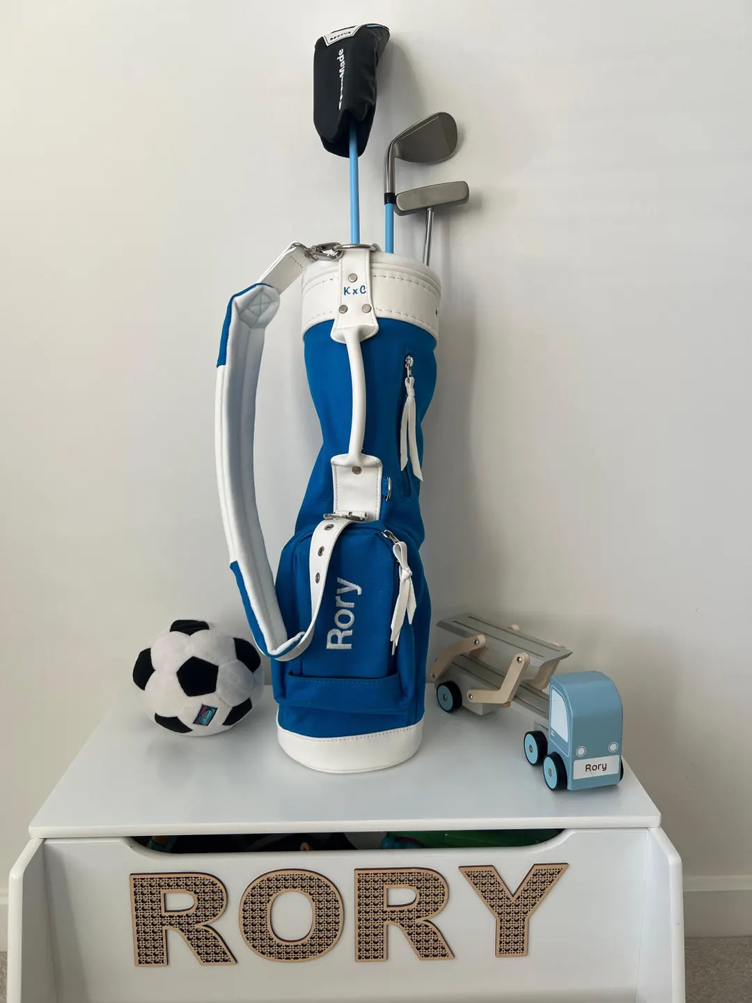 The Rocco Blue Kiddy X Caddy Canvas Toddler Golf Bag - Etsy | Etsy (US)