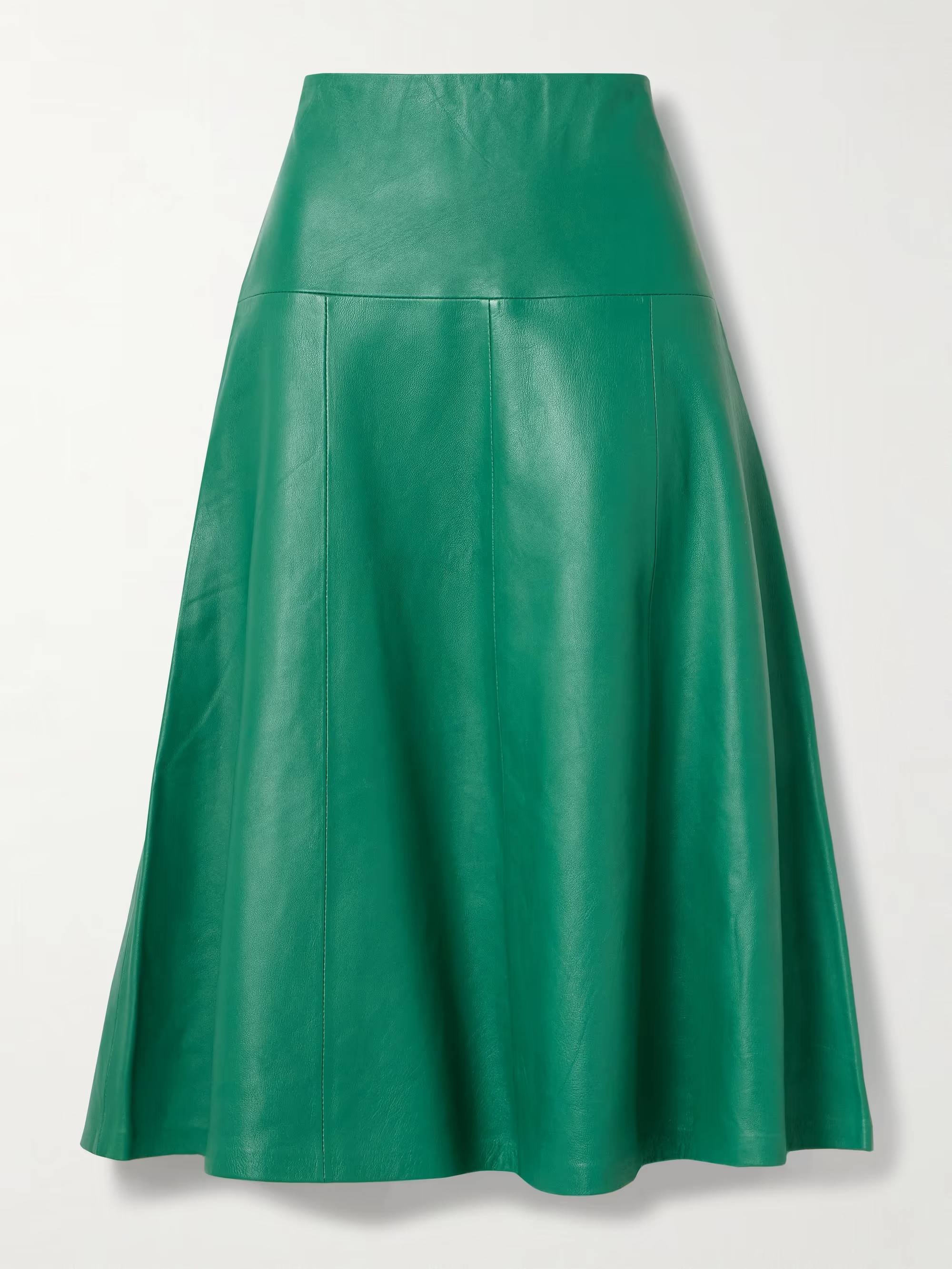 Sierra paneled leather midi skirt | NET-A-PORTER (US)
