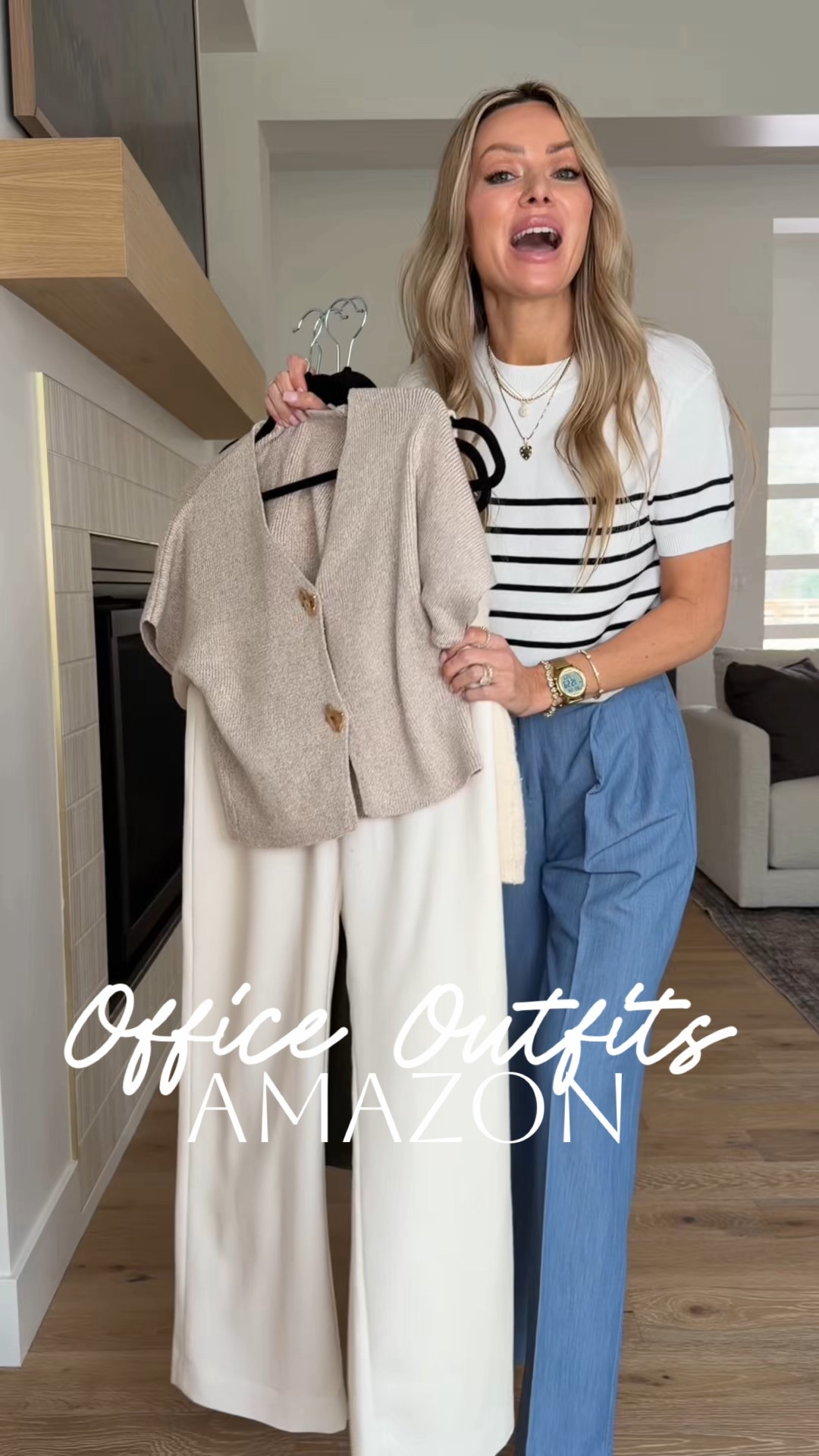 3 office outfits that look straight out of Abercrombie… but they’re Amazon. Comment AMAZON and I’ll send you the details ❤️
Elevated basics that make getting dressed for work effortless.
Affordable, polished, and mom-on-the-go approved.

Neutral chic office outfits from Amazon featuring tailored wide-leg trousers, a silky midi skirt, and structured knit layers for that classic Abercrombie-inspired look—without the price tag. These polished workwear staples are perfect for business casual days, meetings, or everyday elevated style while staying comfy and budget friendly.

#AmazonFashionFinds #OfficeOutfitIdeas #AbercrombieLookForLess #BusinessCasualStyle #NeutralChic

#LTKootd #LTKSaleAlert #LTKWorkwear