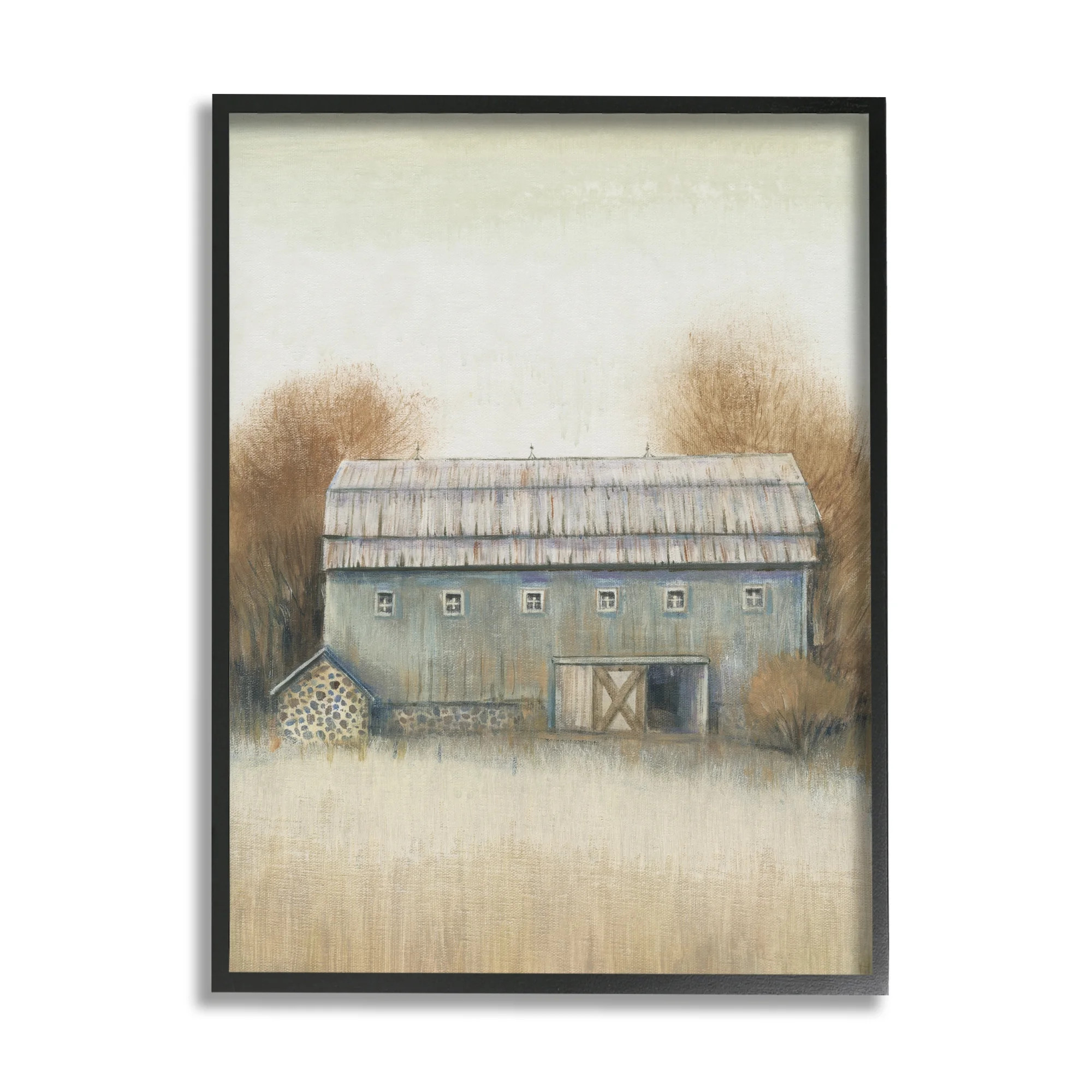 Stupell Industries Autumn Barn Doors Vintage Farm Landscape Black Framed by Tim O'Toole | Walmart (US)