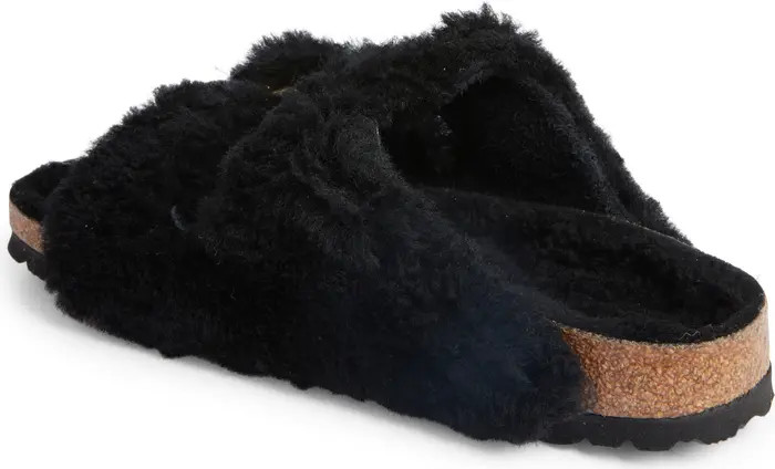 Birkenstock Arizona Big Buckle Genuine Shearling Slide Sandal (Women) | Nordstrom | Nordstrom