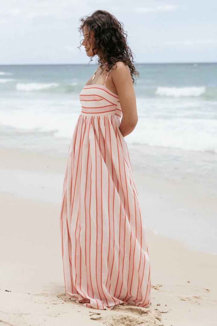 Odessa Maxi Dress - Pink Stripe | Petal & Pup (AU)