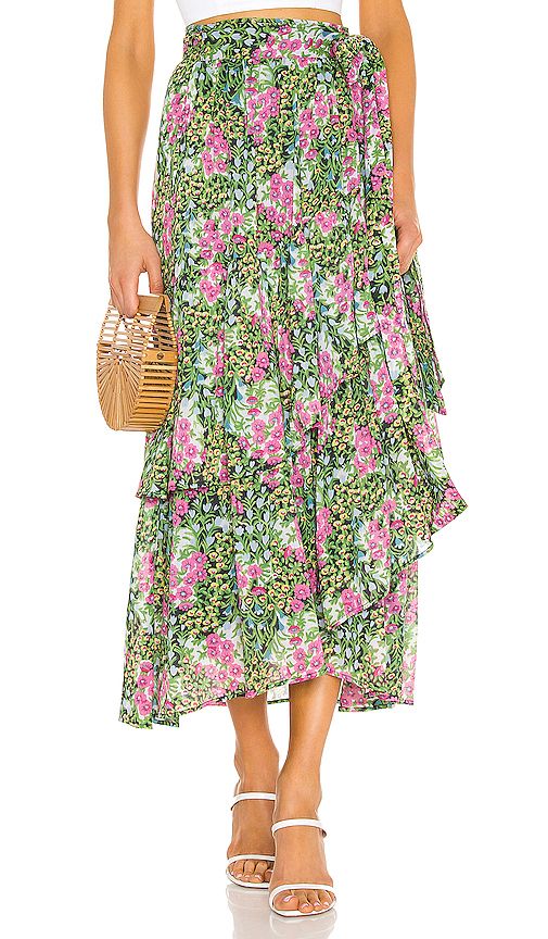 Banjanan Frances Skirt in Green. - size S (also in M) | Revolve Clothing (Global)