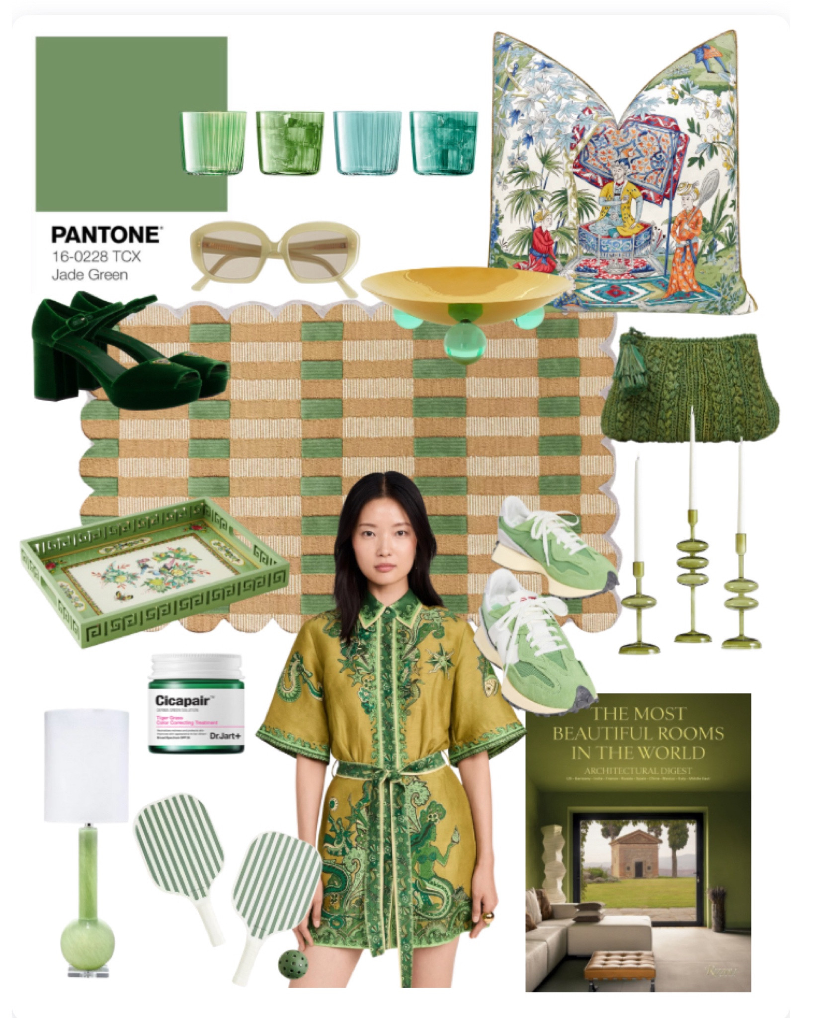 Jade Green may speak more spring than fall, but we love the lightness of this in contrast to the bold palette.
#colortrends

#LTKHome #LTKSeasonal
