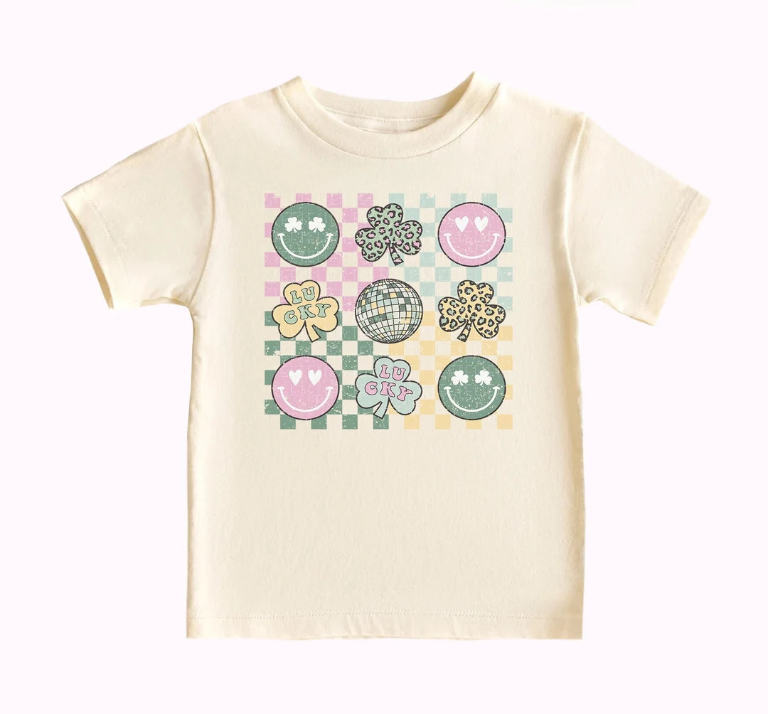 St Patricks Day Shirtsgroovy Shamrock Disco Ball Happy Face - Etsy | Etsy (US)