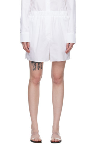 The Frankie Shop - White Lui Shorts | SSENSE