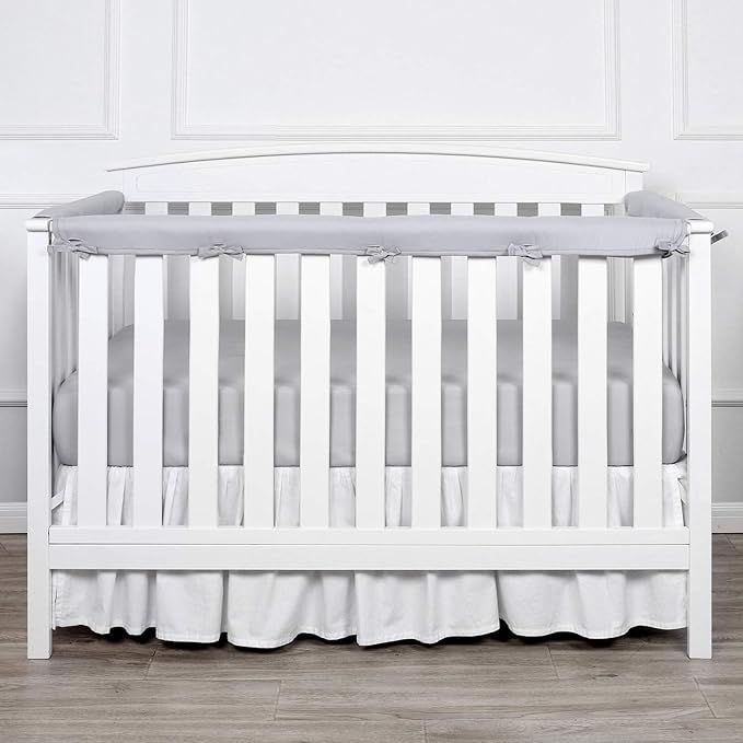 TILLYOU 3-Piece Padded Baby Crib Rail Cover Protector Set from Chewing, Safe Teething Guard Wrap ... | Amazon (US)