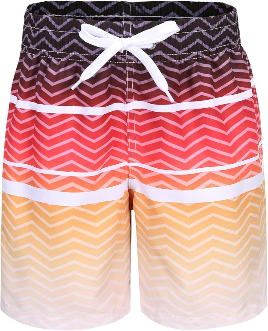 Zestonie Boys Swim Shorts Kids Quick Dry Board Shorts for Boys Swim Trunks for Beach Surfing Bath... | Amazon (CA)