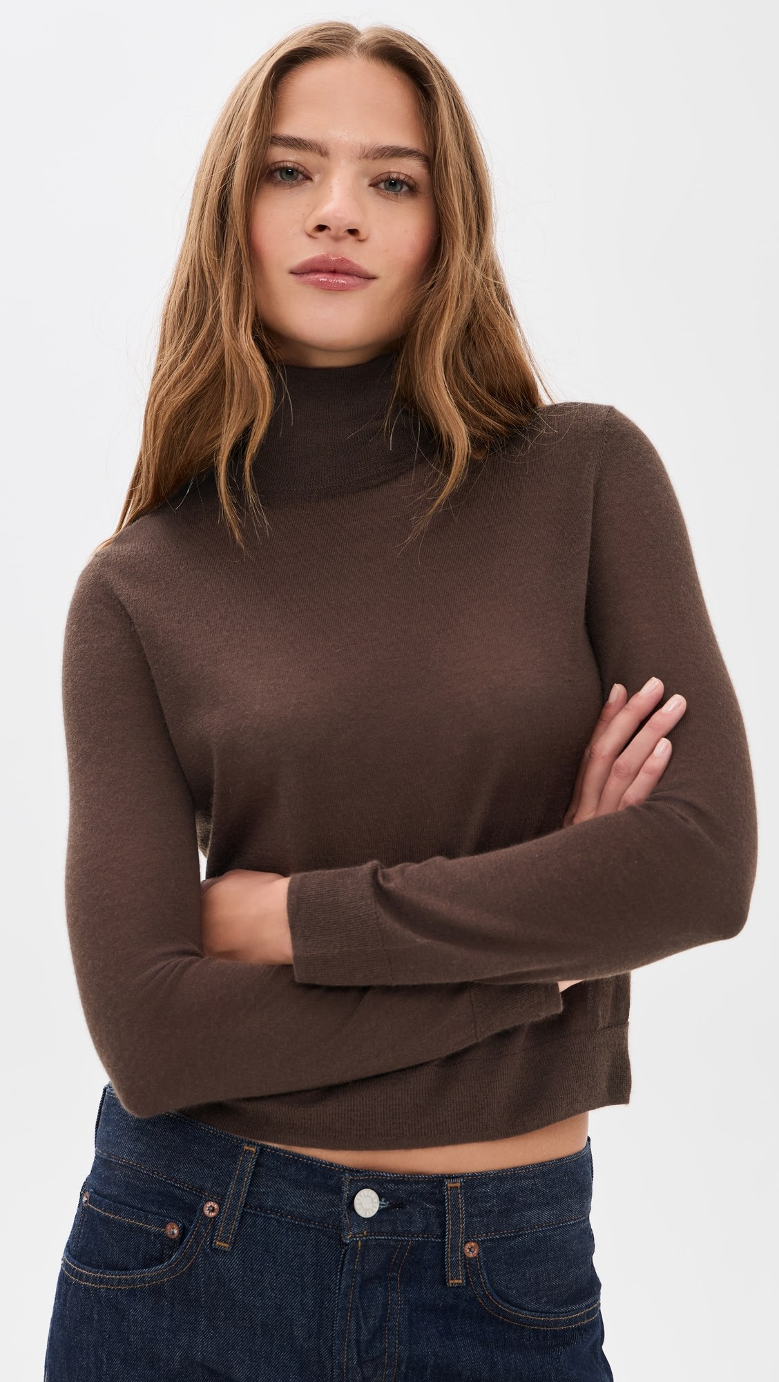 Slim Long Sleeve Cashmere Turtleneck | Shopbop