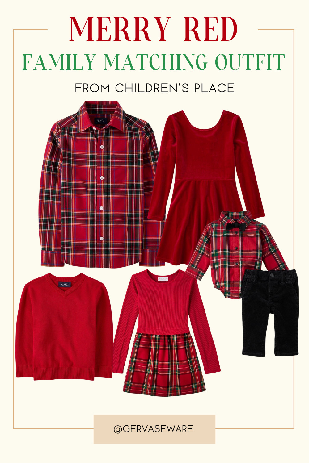 Children's Place has Merry Red holiday colors perfect for family pictures or for a holiday party.  

 #LTKGiftGuide #LTKHoliday #LTKFindsUnder50