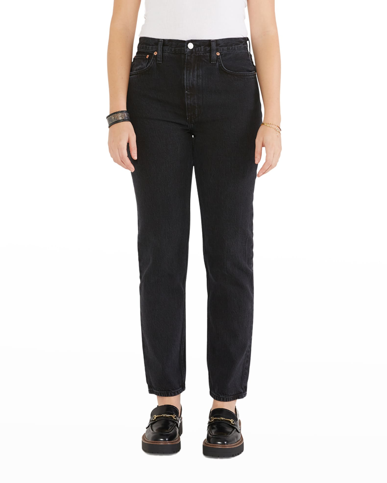 Finn Vintage Straight-Leg Cigarette Jeans | Neiman Marcus