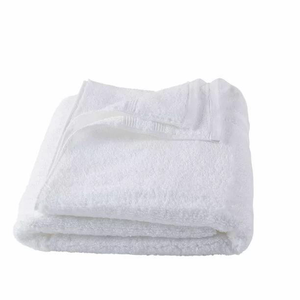 Mainstays Performance Solid Bath Towel, 54" x 30", Arctic White - Walmart.com | Walmart (US)