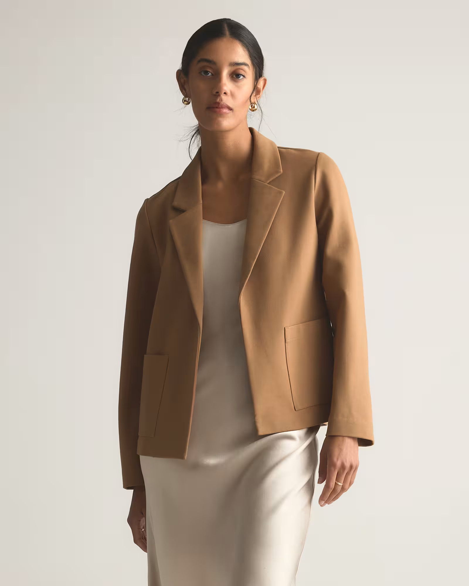Ultra-Stretch Ponte Open Blazer | Quince