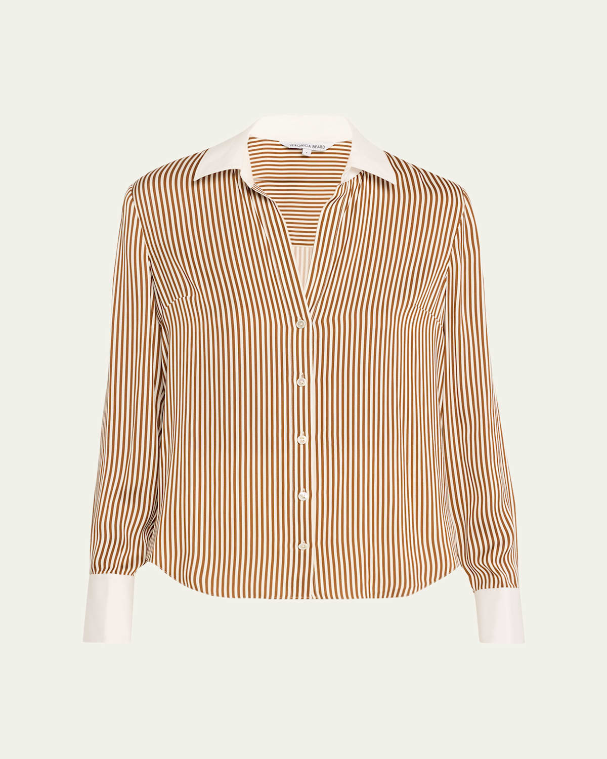 Amelia Stripe Button-Front Shirt | Bergdorf Goodman