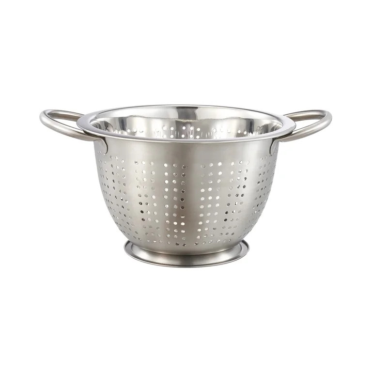 Mainstays SS 3QT Multi-Use Colander for Straining, Draining & Rinsing Pasta, Fruits or Vegetables | Walmart (US)