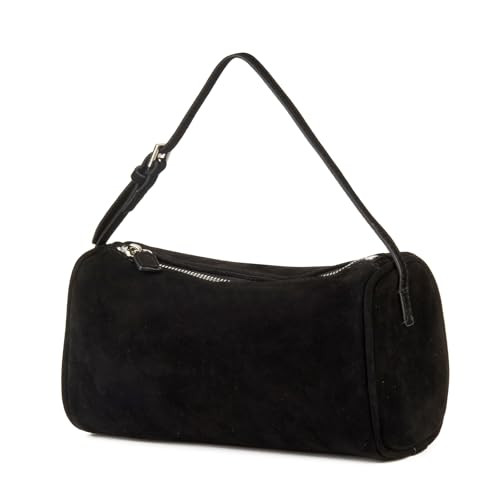 DONNAIN Premium Suede Leather Crossbody Purses for Women, Small Shoulder Bag with Adjustable Strap and Crossbody Hobo Bag (Black) | Amazon (US)