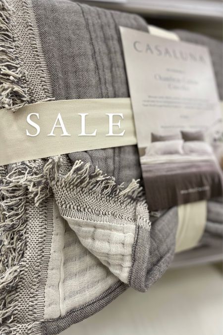 These Target Casaluna  soft chambray blankets come in two other colors! Perfect for end of the bed too.

Fall bedding, throw

#LTKsalealert #LTKhome