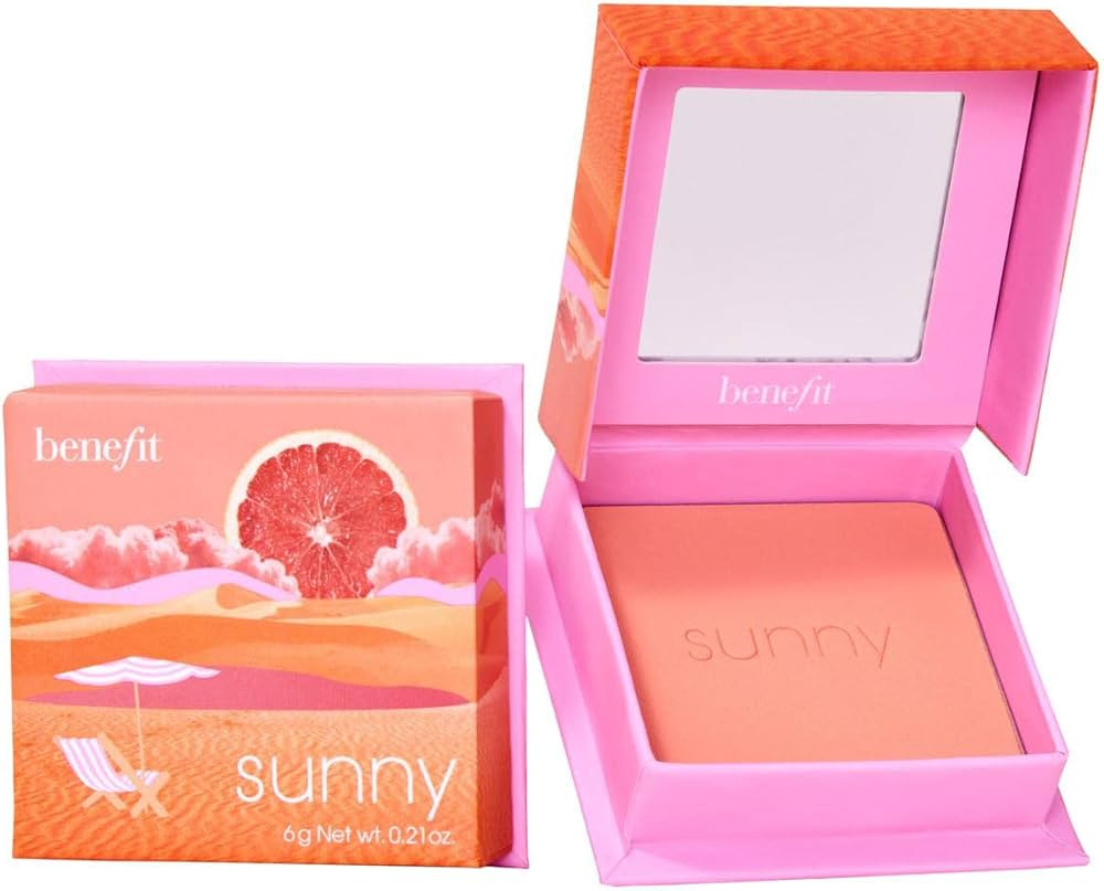 Benefit Cosmetics WANDERful World Silky-Soft Powder Blush Sunny | Amazon (US)