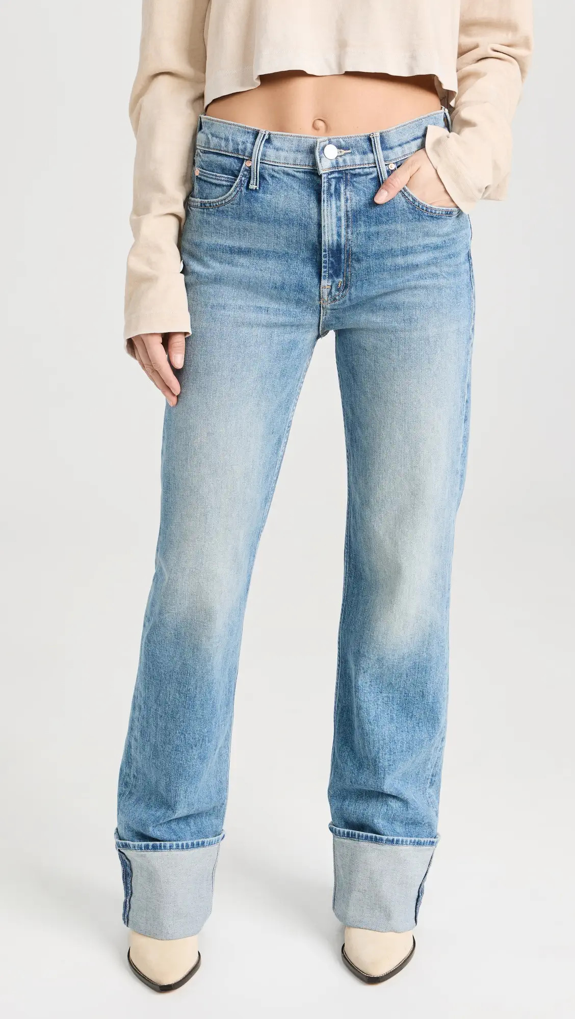 MOTHER The Duster Skimp Cuff Jeans | Shopbop | Shopbop