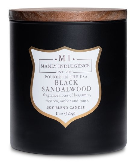 Colonial Candle Black 15-Oz. Black Sandalwood Tin Candle | Zulily