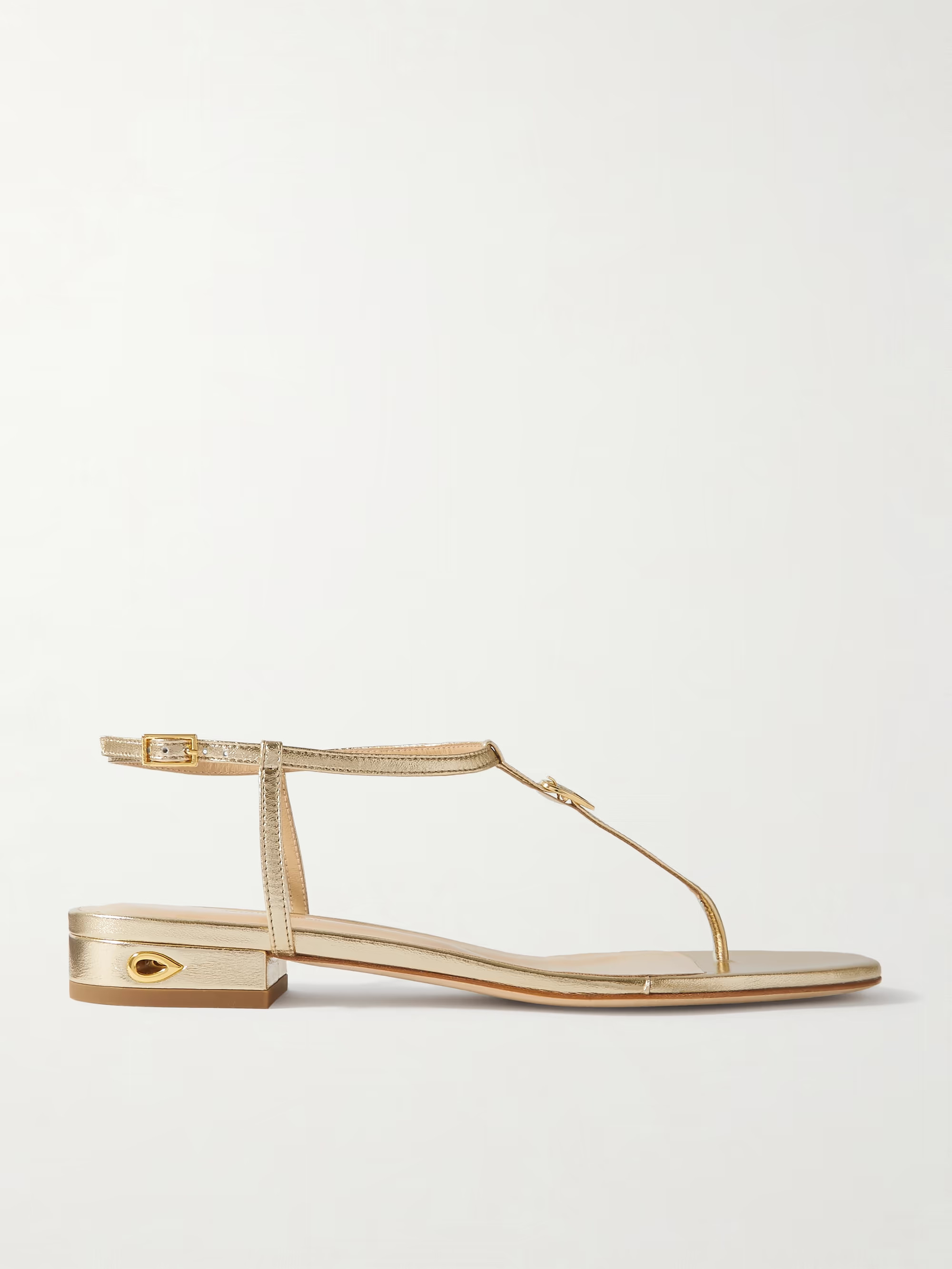 Pietro 20 metallic leather sandals | NET-A-PORTER (UK & EU)