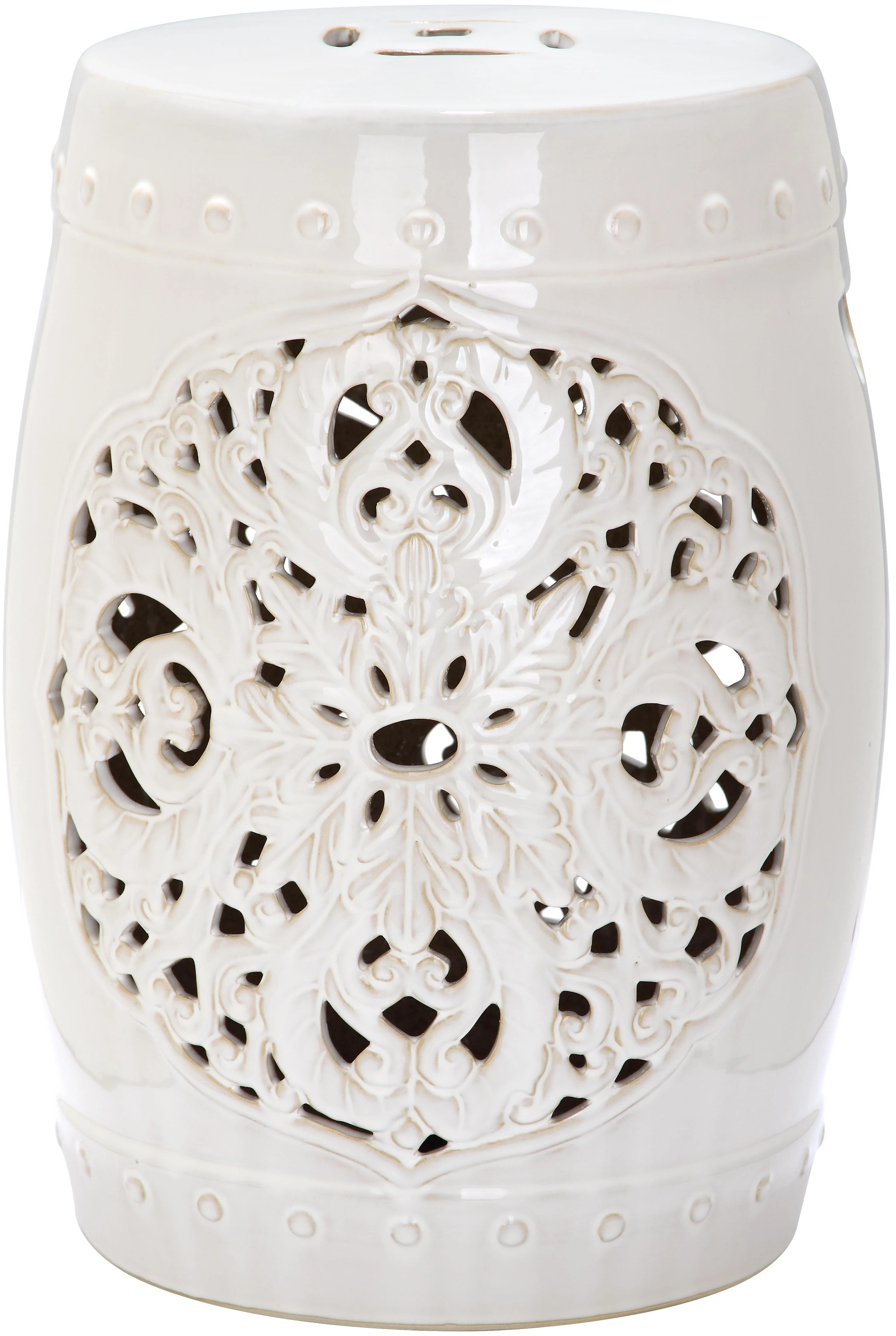 Llaneli Ceramic Accent Stool | Wayfair North America