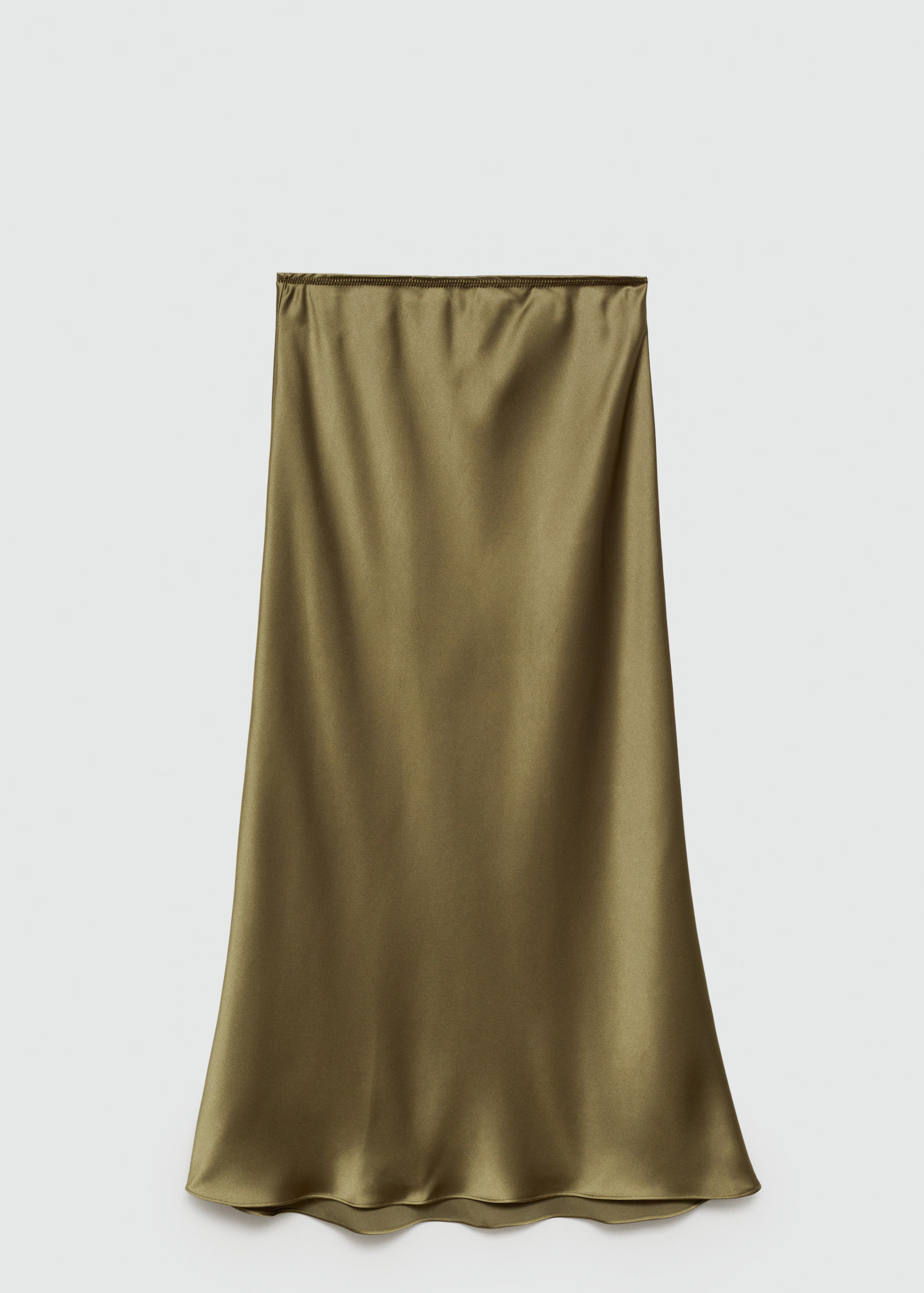 Midi satin skirt - Woman | MANGO United Kingdom | MANGO (UK)
