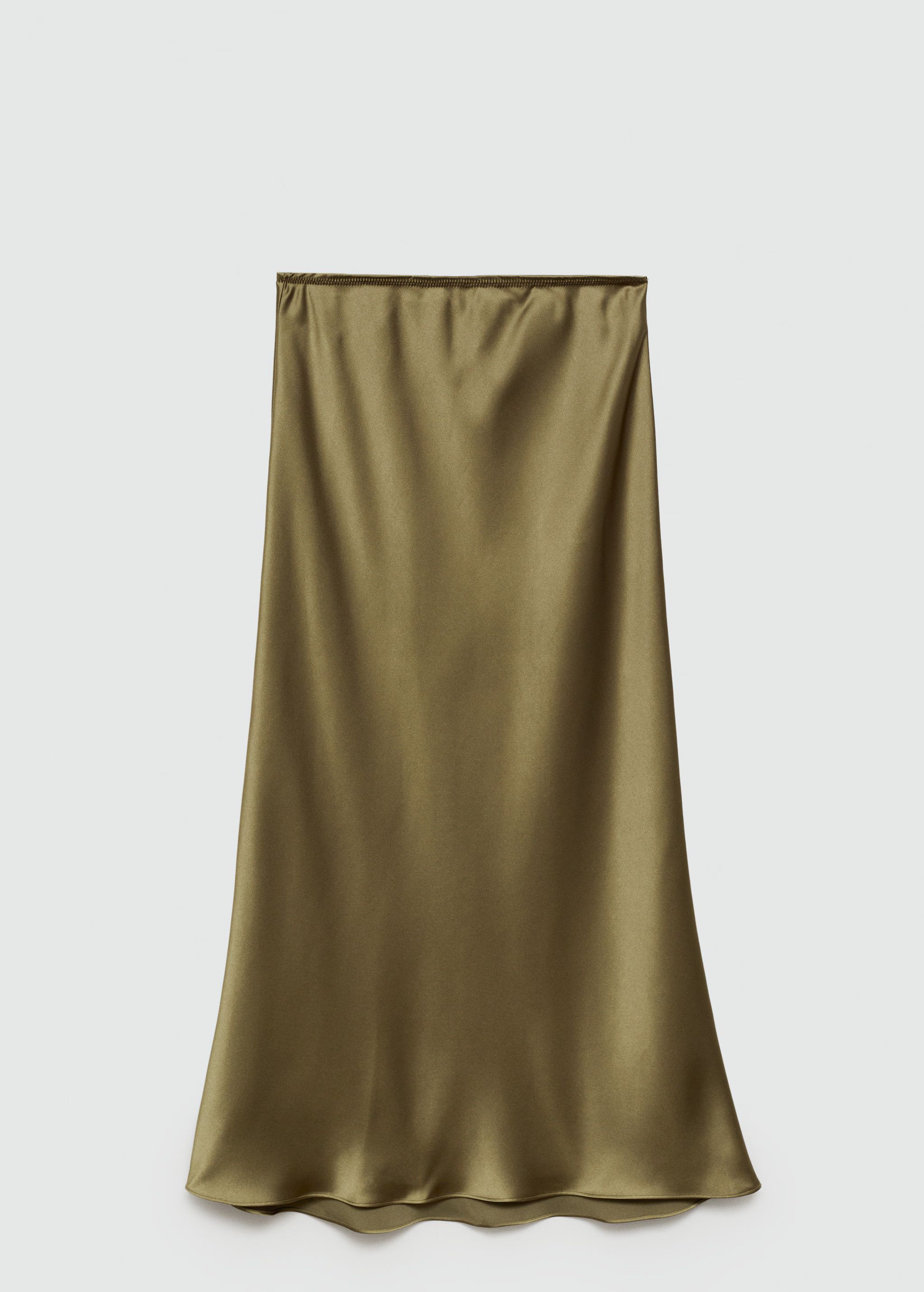 Midi satin skirt - Woman | MANGO USA | MANGO (US)