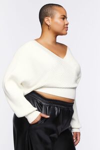 Plus Size Ribbed Surplice Sweater | Forever 21 (US)