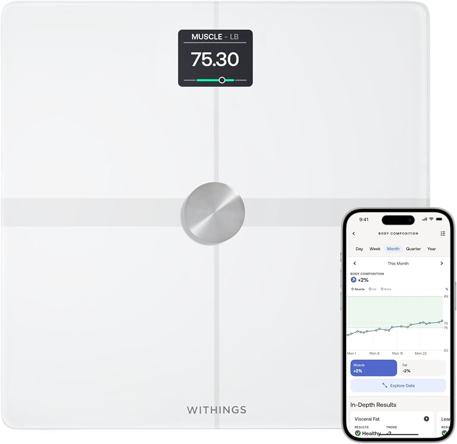 WITHINGS Body Smart - Accurate Scale for Body Weight and Fat Percentage, Body Composition Wi-Fi a... | Amazon (US)