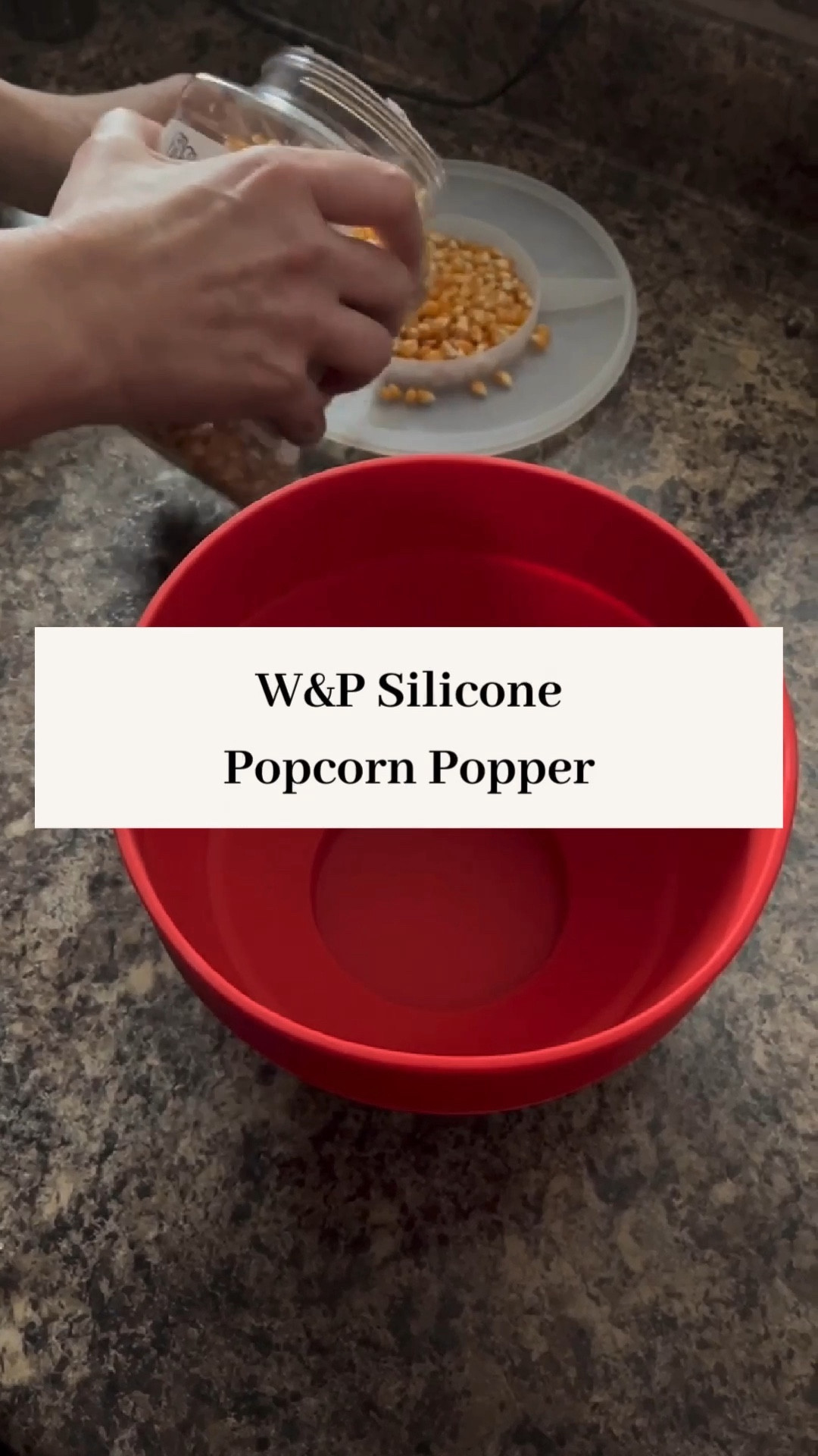 Pop movie-worthy popcorn easily with this collapsible silicone popcorn bowl.

Inspired by movie marathons and midnight snacks, this popcorn popper provides the immediate satisfaction of microwave popcorn in an eco-friendly, waste-free format. 

Simply fill the lid with kernals, and then pop and enjoy right out of the bowl. No oil or butter is necessary during the cooking process.

Easy to use and safer than a stovetop

No butter or oilis necessary, making this a healthy choice when popping popcorn

Bowl collapses for easy storage


#LTKfindsunder50 #LTKVideo #LTKhome