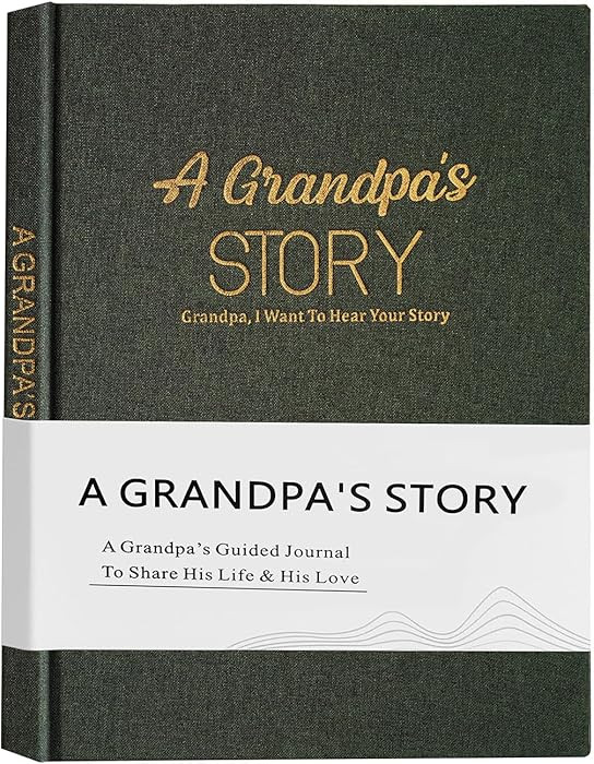 Artmag Grandpa's Life Story Journal Family Keepsake Book Linen Hardcover for Grandpa to Share His... | Amazon (US)