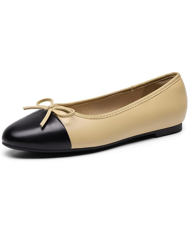 DREAM PAIRS Women's Flats, Round Toe Ballet Flats, Comfortable Slip-on Dressy Business Casual Wor... | Amazon (US)