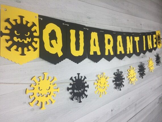 Quarantine Banner - Quarantine Birthday - Birthday in Quarantine - Quarantine Party - Virus Banne... | Etsy (US)