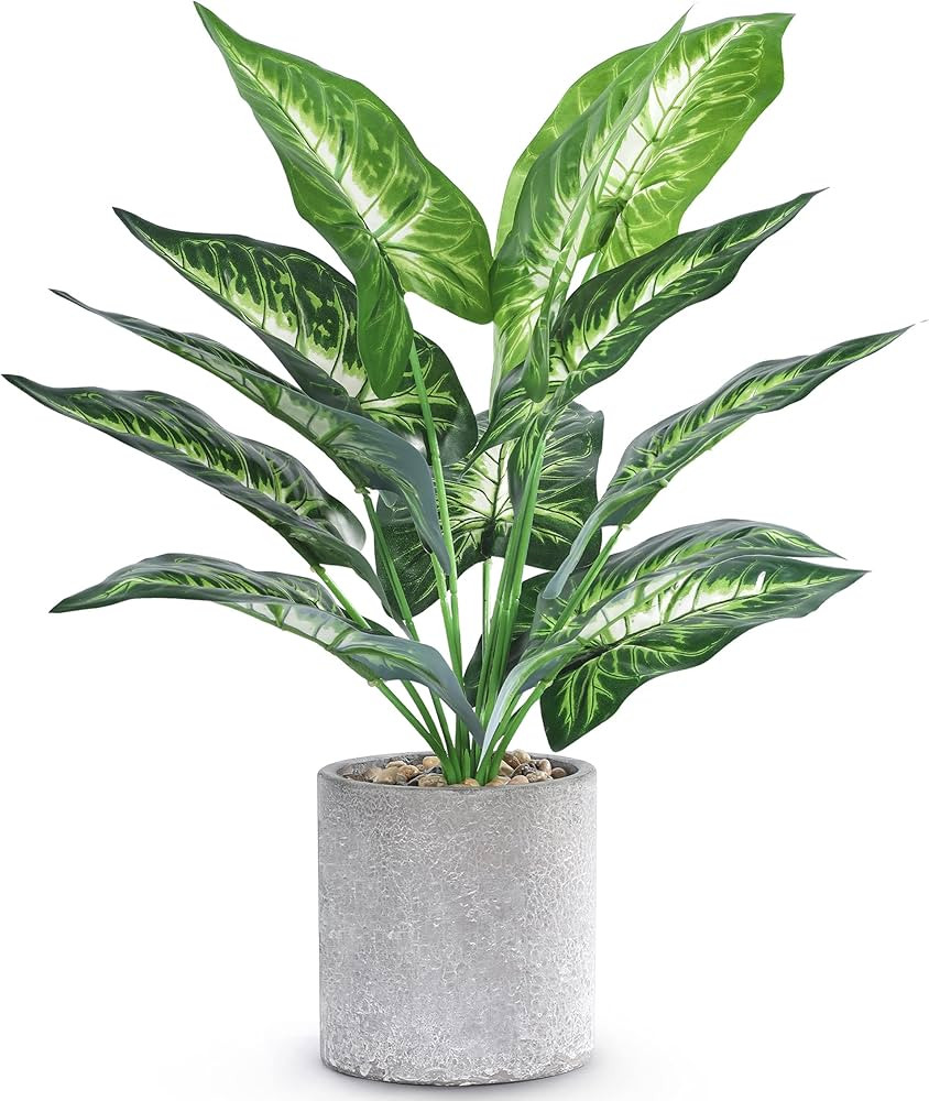 WUKOKU 16" Small Fake Plants Artificial Potted Faux Plants Desk Plant for Home Office Farmhouse K... | Amazon (US)